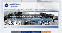 Desktop Screenshot of maritimhistorie.no